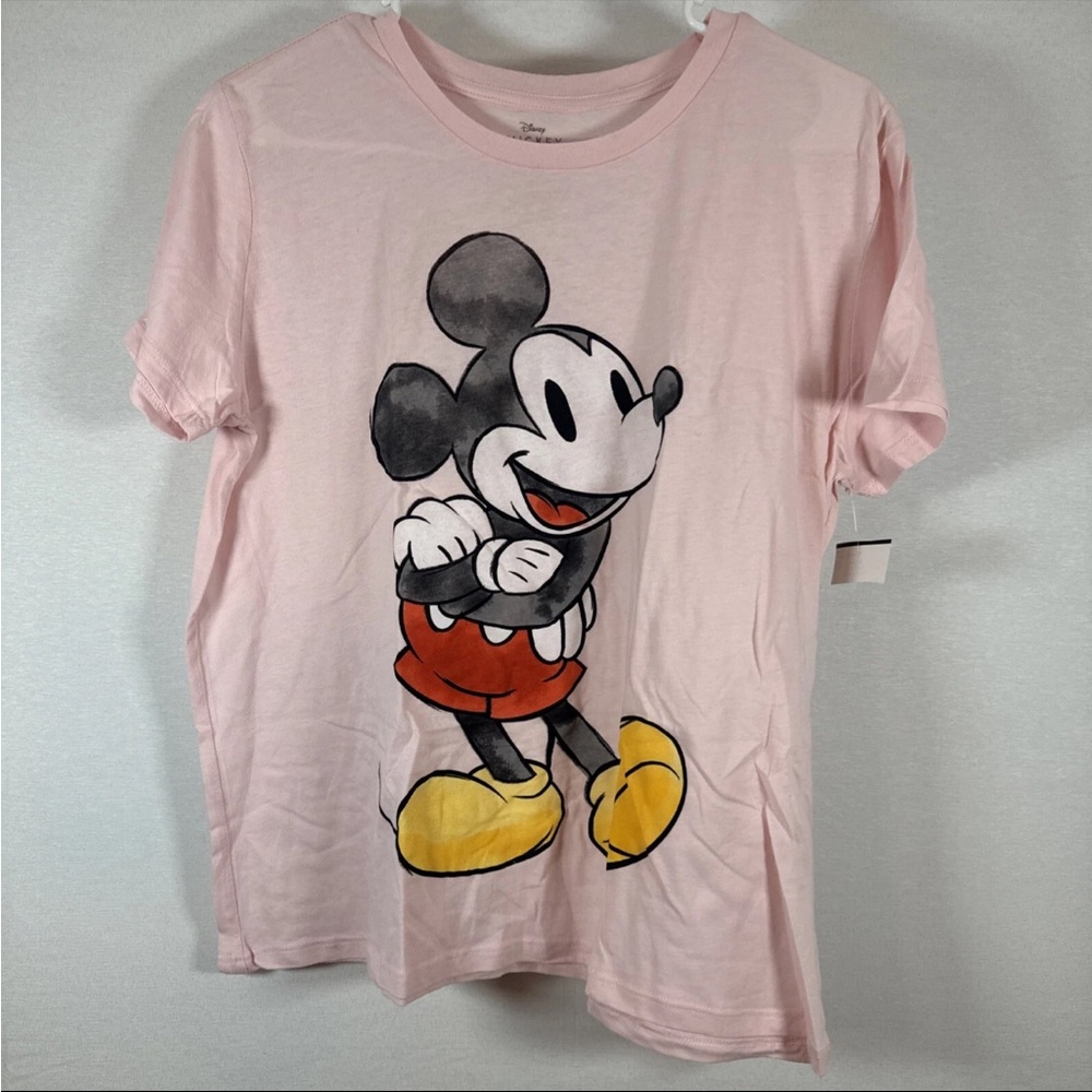 Disney Light Pink Mickey Mouse Short Sleeve Tee